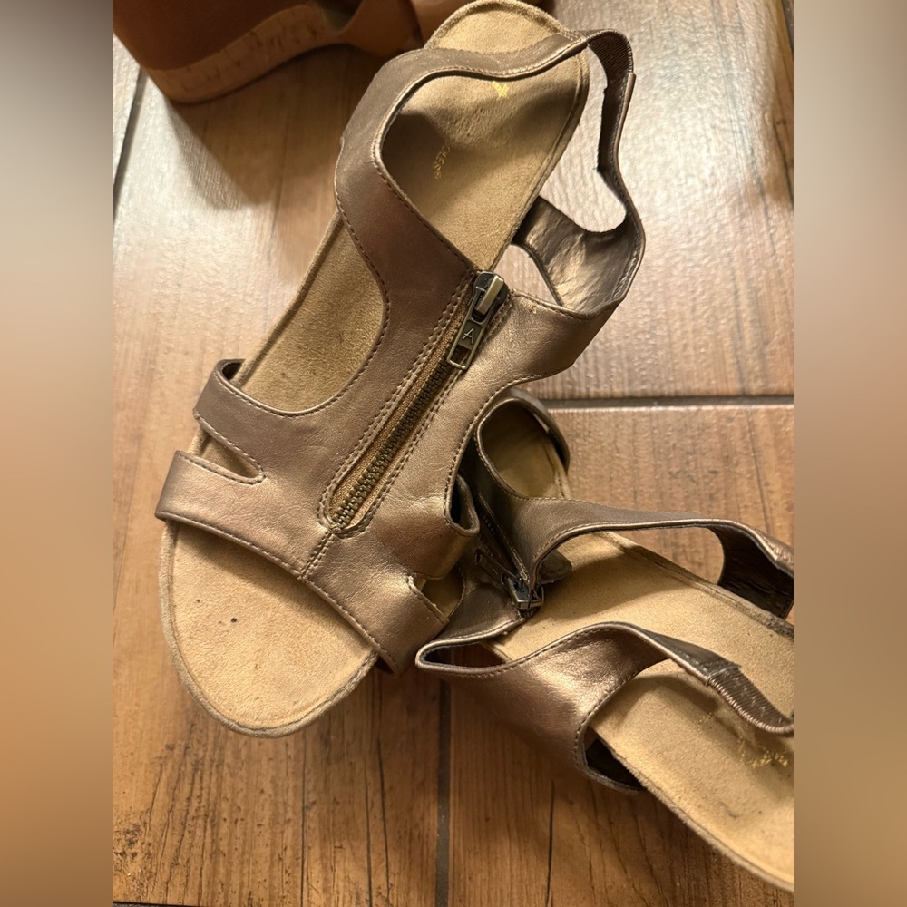 A2 By Aerosoles Bronze Wedges